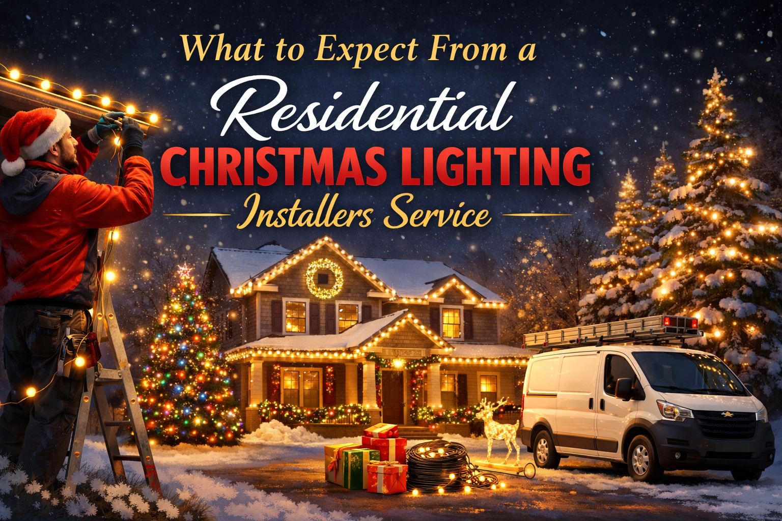 What to Expect From a Residential Christmas lighting installers Service
