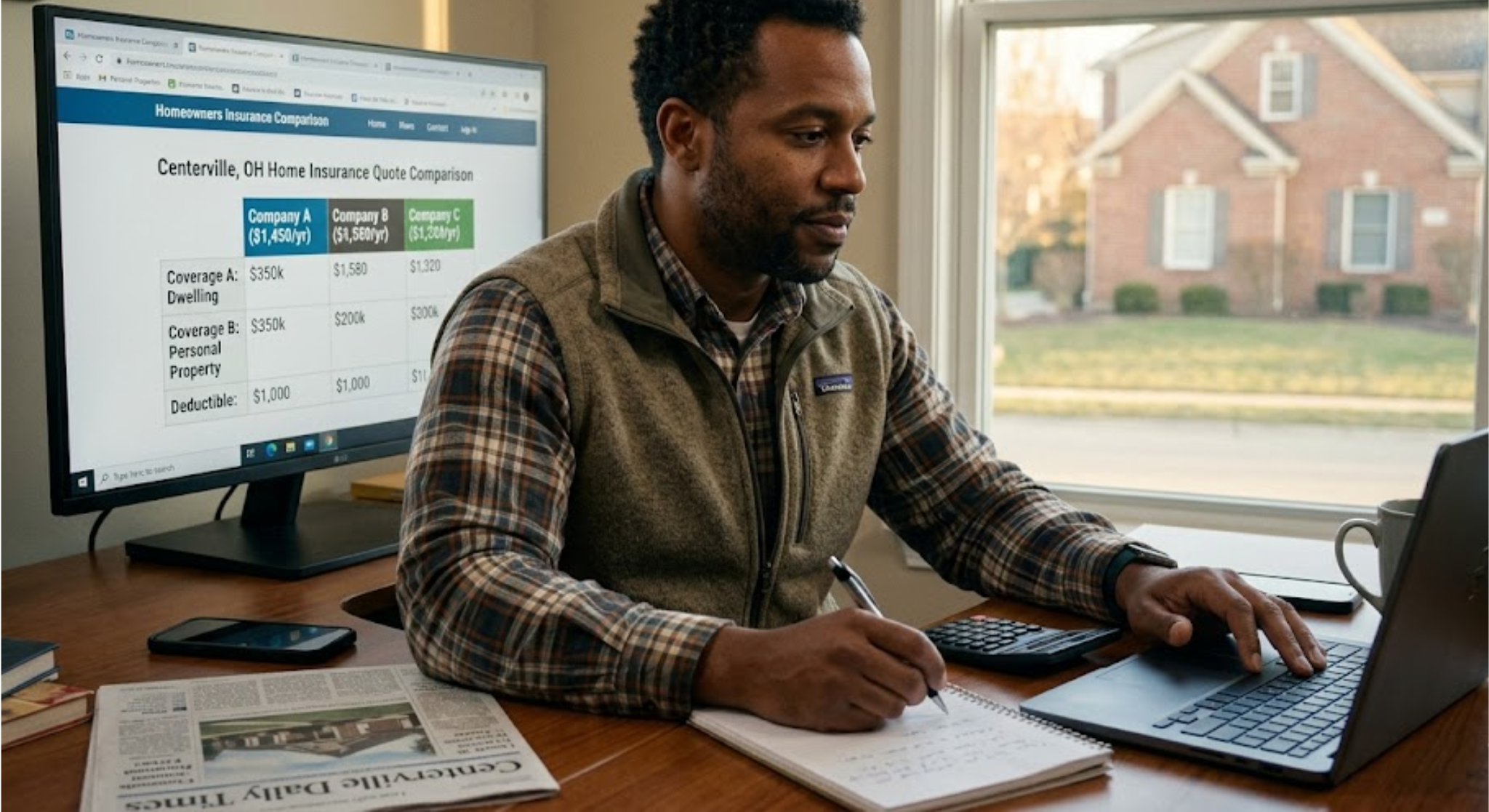 How to Compare Rates for Homeowners Insurance in Centerville, Ohio