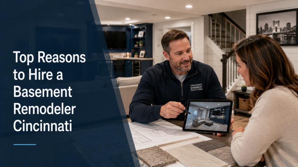 Basement remodeling consultation in Cincinnati