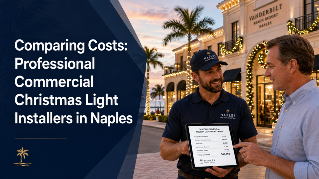 professional commercial christmas light installers naples