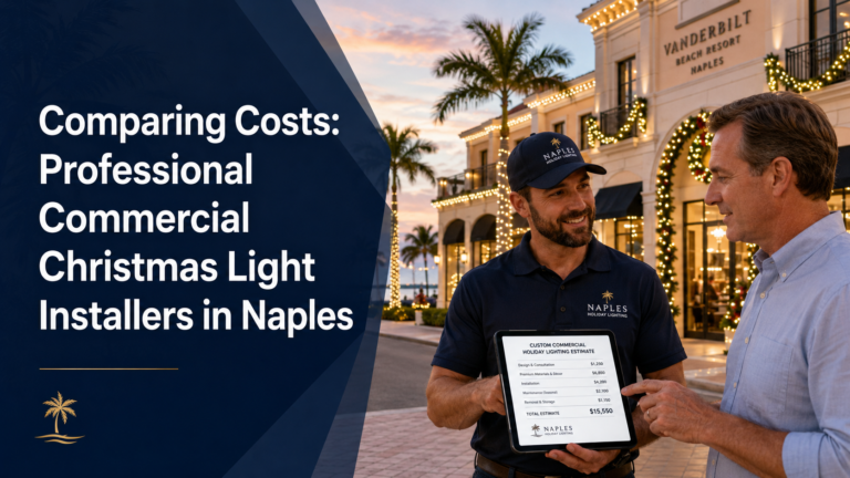professional commercial christmas light installers naples