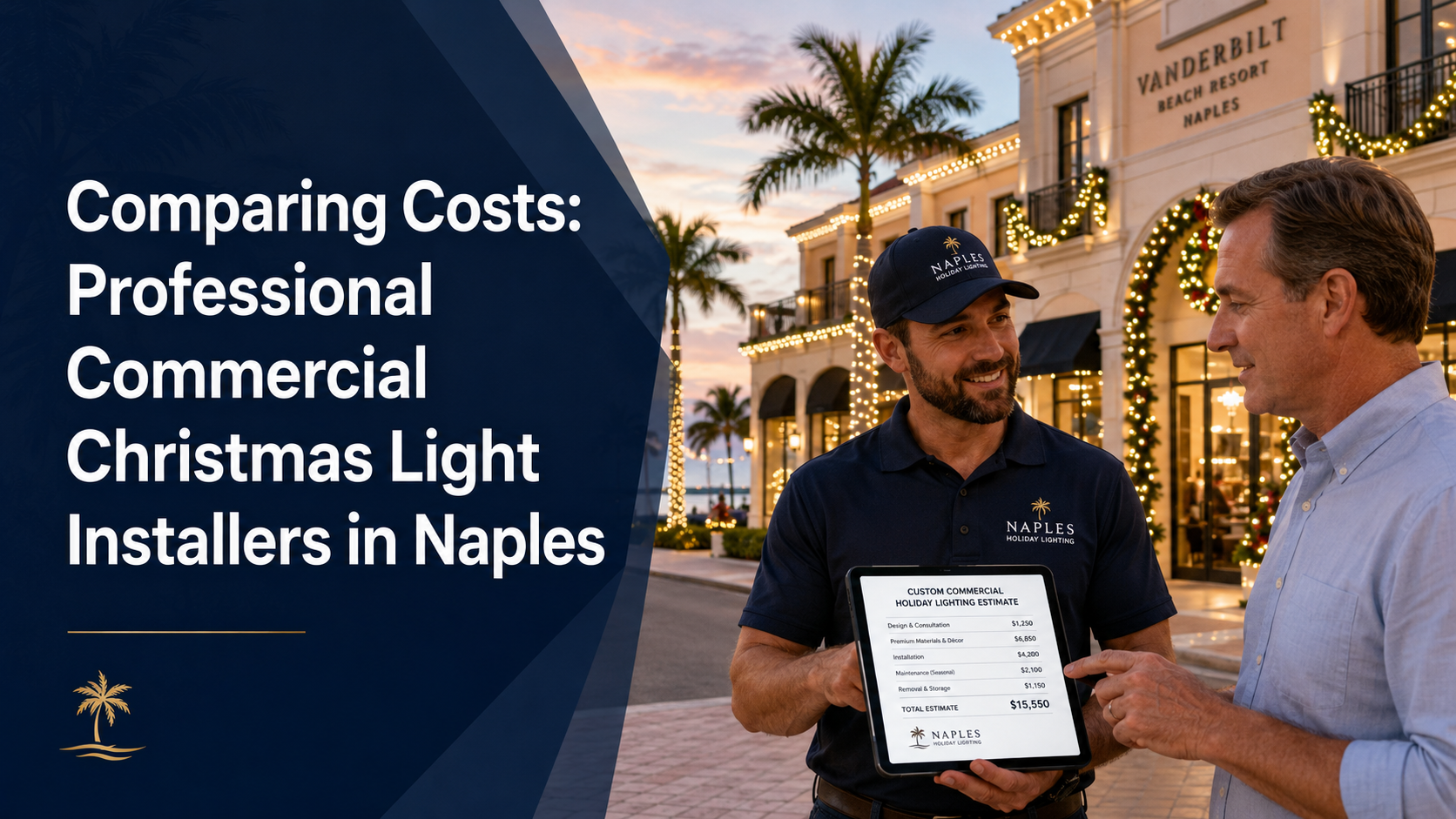 Comparing Costs: Professional Commercial Christmas Light Installers in Naples