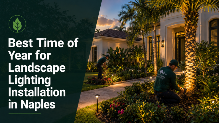 Best time for landscape lighting in Naples