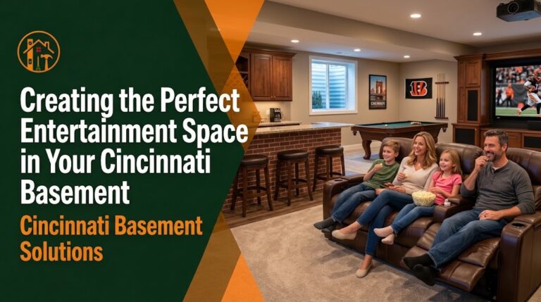 Cincinnati basement entertainment space