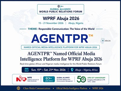 AGENTPR™ Named Official Media Intelligence Platform for WPRF Abuja 2026