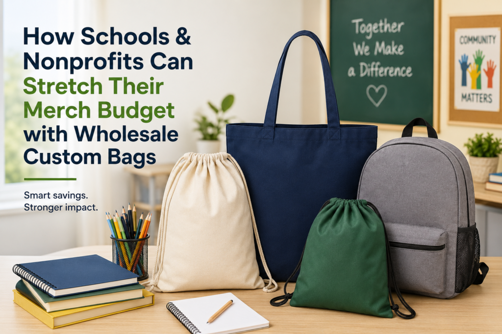 How Schools & Nonprofits Can Stretch Their Merch Budget with Wholesale Custom Bags