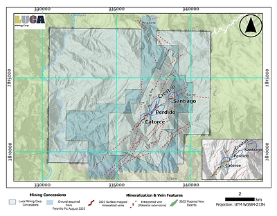 Luca Intersects 19 Metres of 6.3 g/t Gold Equivalent from the Creston Vein at Tahuehueto Mine