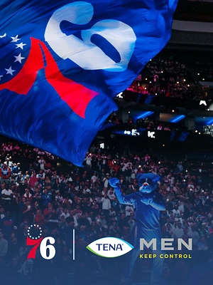 TENA Partners with the Philadelphia 76ers to Block Stigma Around Men's Health